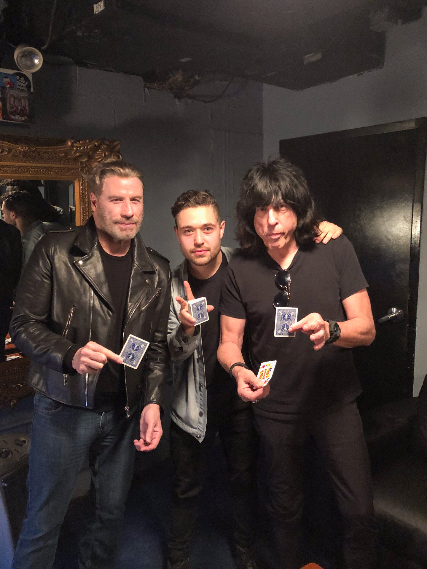 John Stessel with John Travolta & Marky Ramone