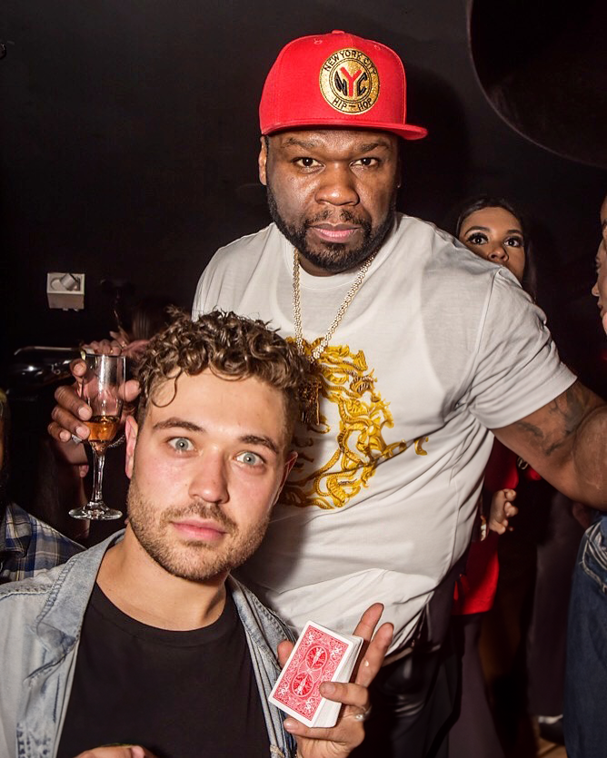 John Stessel with 50 Cent